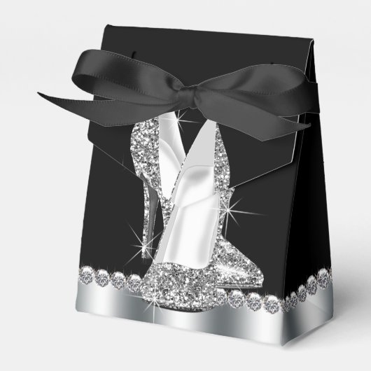 Birthday Party mit Black High Heel Shoe Geschenkschachtel (Vorderseite)
