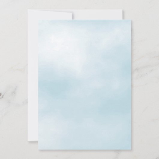 Birthday Party mit Bläserblumen Einladung (Rückseite)