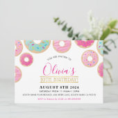 BIRTHDAY PARTY Moderne, leuchtend farbenfrohe, süß Einladung (Stehend Vorderseite)