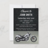 Birthday Party Motorrad Einladungen von Männern (Rückseite)