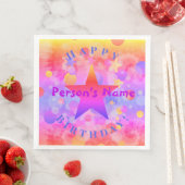 Birthday Party Napkins Design HAMbyWG Serviette (Beispiel)
