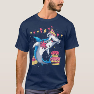 Birthday Party Niedlich Hai Ozean Tier Lover Hamme T-Shirt