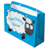 Birthday Party Niedlicher Cartoon Kinder Große Geschenktüte (Rückseite Schrägansicht)