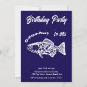 Birthday Party-O-Fish-ally Hawaiian Fish Einladung (Vorderseite)