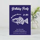 Birthday Party-O-Fish-ally Hawaiian Fish Einladung (Stehend Vorderseite)