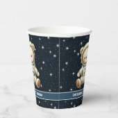 Birthday Party Paper Cups Teddy Bären Astronaut Ju Pappbecher (Rechts)