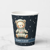 Birthday Party Paper Cups Teddy Bären Astronaut Ju Pappbecher (Vorderseite)