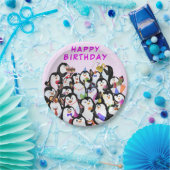 Birthday Party Paper Plates Happy Penguins Pappteller (Party)