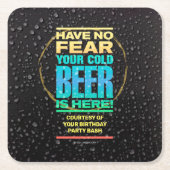 Birthday Party Paper Untersetzer (Vorderseite)