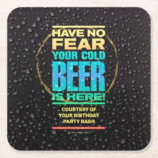 Birthday Party Paper Untersetzer (Vorderseite)