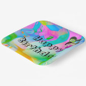 Birthday Party People Balloons Pappteller (Gewinkelt)