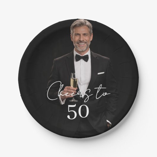 Birthday party photo cheers pappteller (Vorderseite)