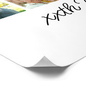 Birthday Party Photo Collage, Simple, Fun Welcome Poster (Ecke)