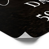 Birthday party photo elegant welcome poster (Ecke)