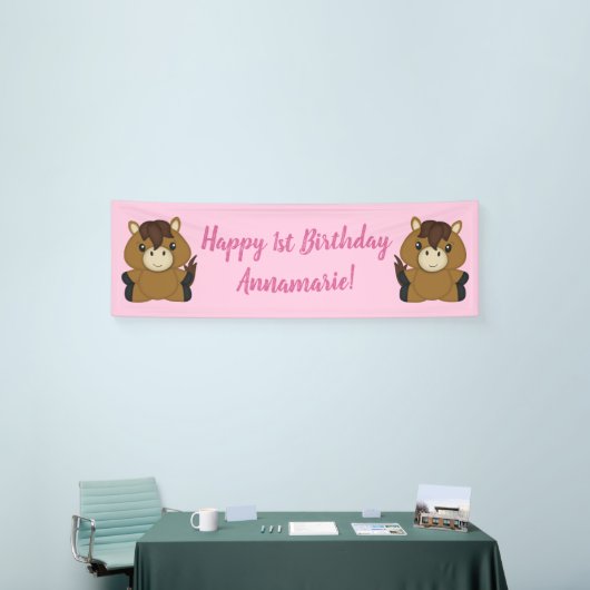 Birthday Party Pink Banner (Messeveranstaltung)