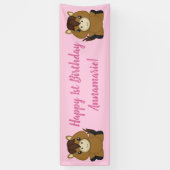 Birthday Party Pink Banner (Vertikal)