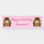 Birthday Party Pink Banner (Horizontal)