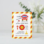 Birthday Party Postkarte (Stehend Vorderseite)