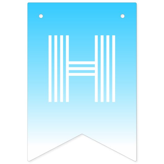 Birthday Party ready Whale Wimpelkette (Zweite Fahne)