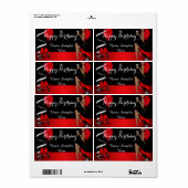 Birthday Party Red Black Shoe High Heels Ethnisch (Vorne)