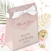 Birthday Party Rose gold Vielen Dank Geschenkschachtel