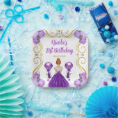 Birthday Party Rothair Prinzessin Lila Pappteller (Party)