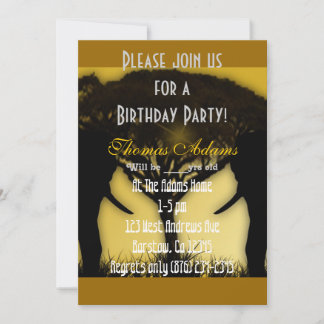 Birthday Party Safari Elefanten Destiny Peace Einladung