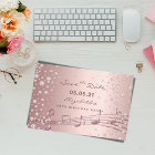 Birthday Party Save the Date rose gold glam