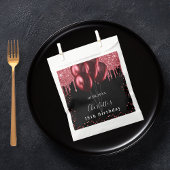 Birthday Party Schwarzer Glitzer Ballons Geschenktütchen