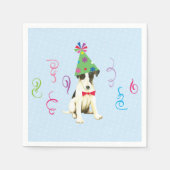 Birthday Party Smooth Fox Terrier Serviette (Vorderseite)