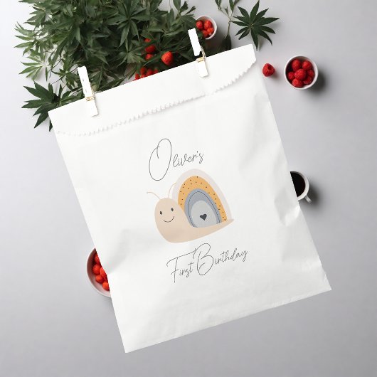 Birthday Party Snail Rainbow Rain Geschenktütchen