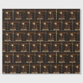 Birthday Party Sparkler In a Glass Of Whiskey Geschenkpapier (Flach)