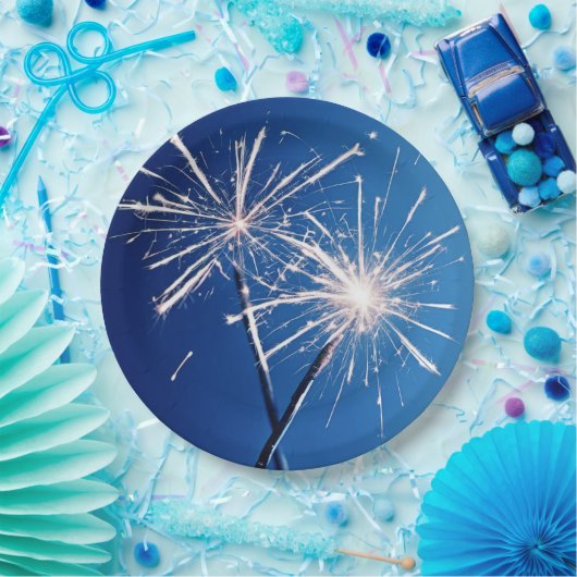 Birthday Party Sparklers Pappteller (Party)