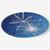 Birthday Party Sparklers Pappteller (Schrägansicht)