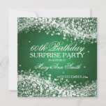 Birthday Party Sparkling Wave Green Einladung<br><div class="desc">Elegant 60th Überraschung Birthday Party Einladung für Design with sophisticated Sparkling Wave Green Motiv,  custom name and date and additional text. Impress your family and friends with this stylish and classiy birthday announdesign. Fully customizable! Easy to use and easy to personalize.</div>