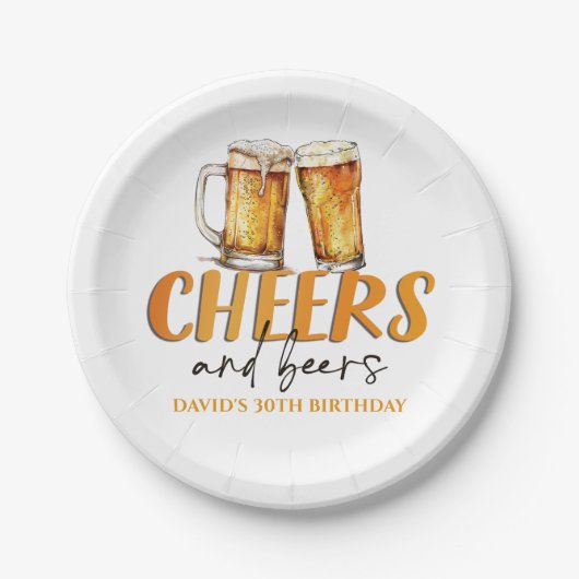 Birthday Party Teller von Cheers and Bers Glass (Vorderseite)