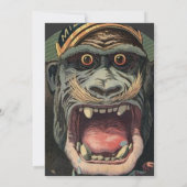 Birthday Party Tiki Bar Amazon Brides Einladung (Rückseite)