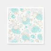 Birthday party turtles, underwater tableware serviette (Vorderseite)