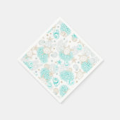 Birthday party turtles, underwater tableware serviette (Ecke)