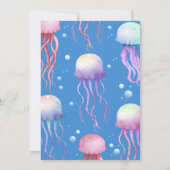 Birthday Party unter der Meeresqualle Einladung (Rückseite)