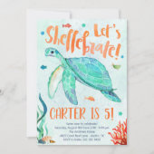 Birthday Party von Sea Turtle Einladung (Vorderseite)