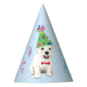 Birthday Party Westie Party Hat Partyhütchen
