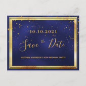 Birthday Partymarinavien Save the Date Postkarte (Vorderseite)