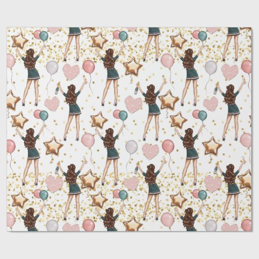 Birthday Pattern  Geschenkpapier (Flach)