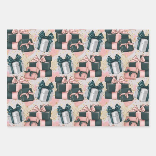 Birthday Pattern Geschenkpapier Set (Vorderseite 3)