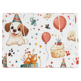 Birthday Paws Geschenktasche Große Geschenktüte