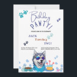 Birthday Pawty Siberian Husky Dog Birthday Einladung<br><div class="desc">Begleiten Sie den Geburtstag Pawty mit einem zauberhaften sibirischen Husky Hund! Die individuell gestaltbare Birthday Invitation Card ist ideal für Hundefreunde und sibirische Husky Hundeliebhaber. Personalisieren Sie es mit Ihren eigenen Informationen für eine einzigartige Touch. Mit dieser individuell gestaltbaren Geburtstagsfeier laden wir Sie zu Ihrer Veranstaltung ein. #BirthdayPawty #SiberianHuskyDog #DogBirthdayEinladung...</div>