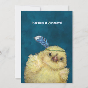 Birthday Peep-Flachkarte Karte