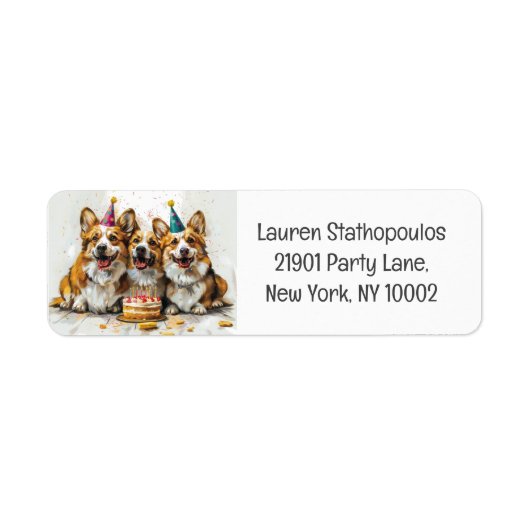 Birthday Pembroke Welsh Corgi Hunde (Vorne)