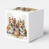 Birthday Pembroke Welsh Corgi Hunde Geschenkschachtel (Rückseite)
